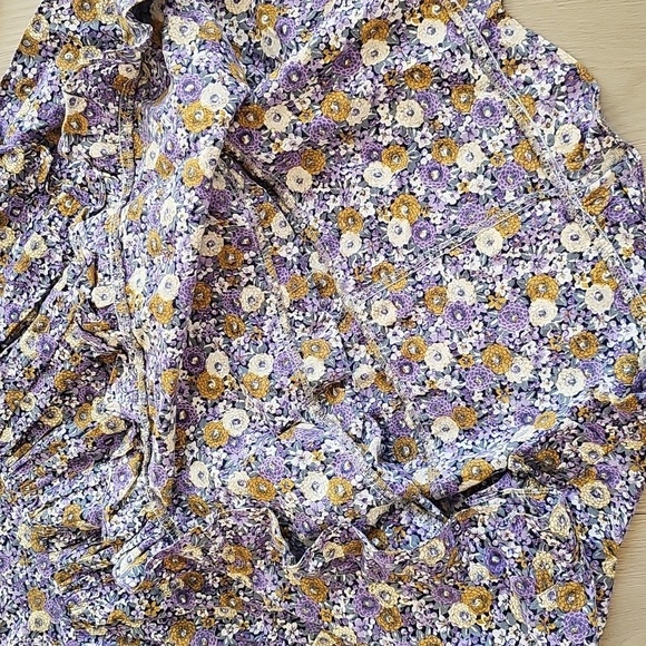 Vintage Ma Poupee Purple Floral Tea Party Dress, Size 7 - Picture 9 of 14